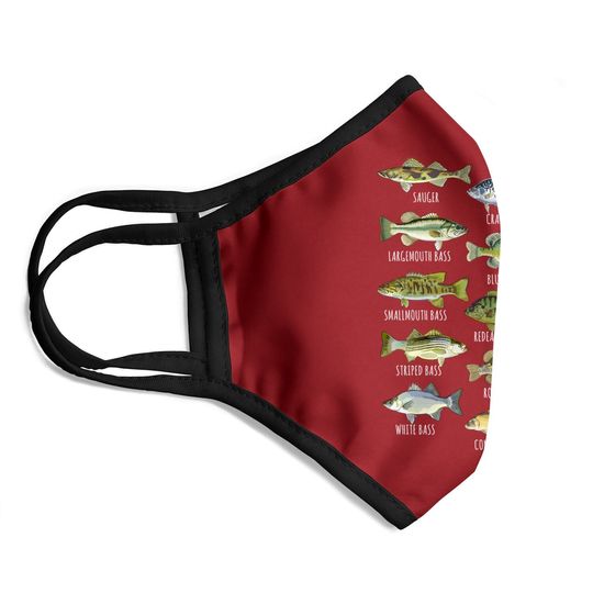 Fish Species Biology Types Of Freshwater Fish Fishing Face Mask