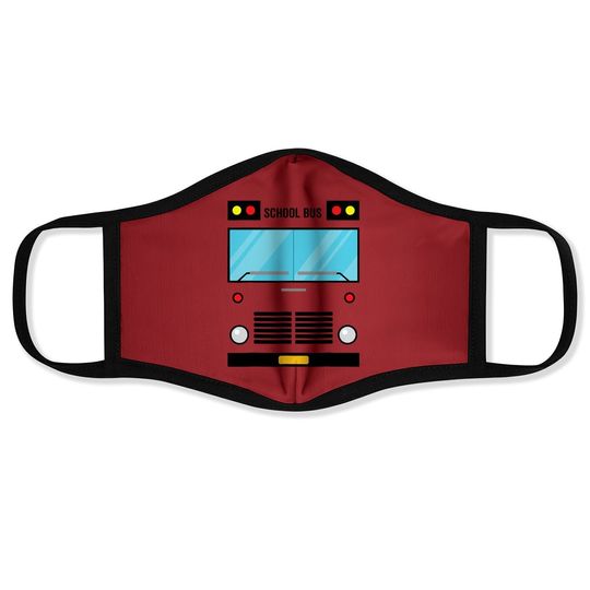 School Bus Costume Face Mask Halloween Costume