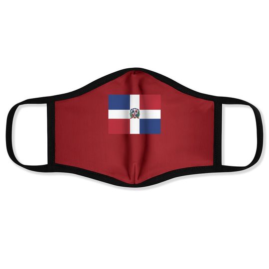 Aifris Dominican Republic Flag Cotton Face Mask