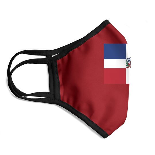 Aifris Dominican Republic Flag Cotton Face Mask