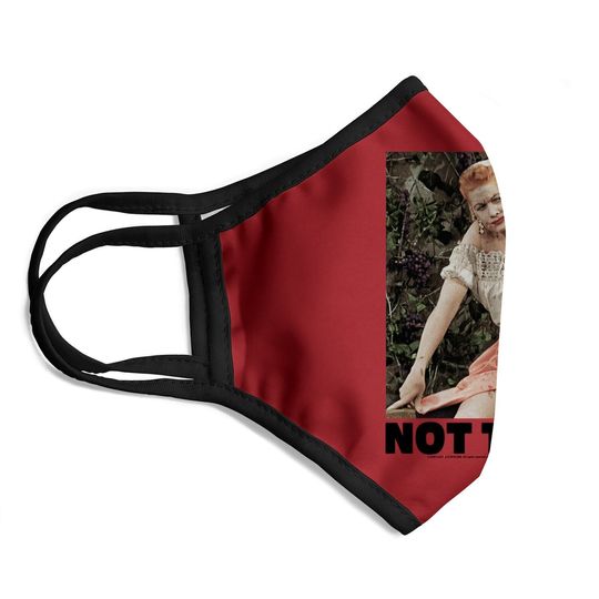 I Love Lucy Face Mask Not Today Black Face Mask