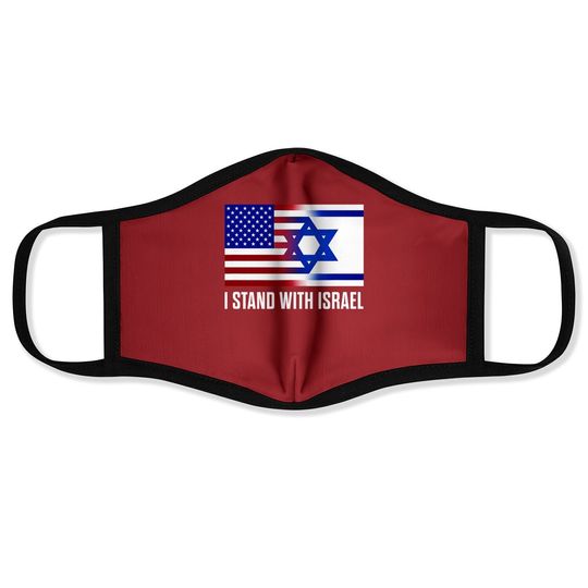 I Stand With Israel Patriotic Flag Face Mask