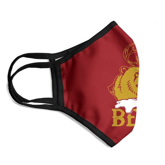 Beer Deer Bear Face Mask