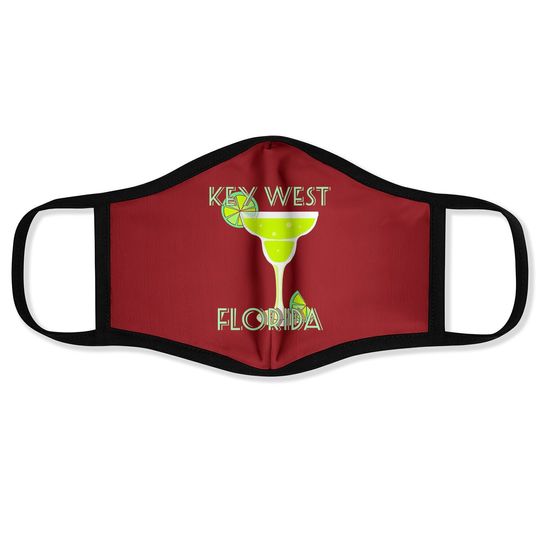 Key West Florida Margarita Cocktail With Lime Premium Face Mask