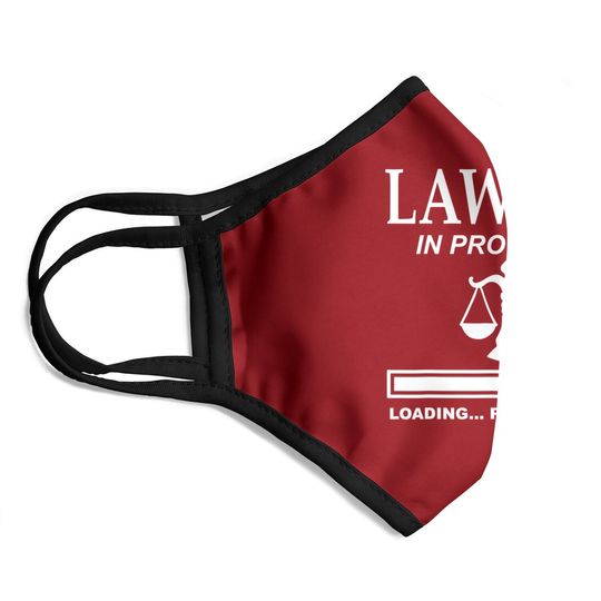 Scales Of Justice Lawyer In Progress Law School Student Fun Face Mask