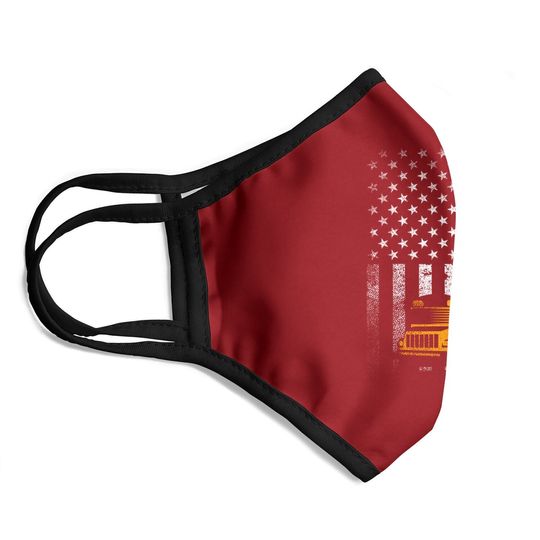 School Bus Driver Usa American Flag Gift Face Mask