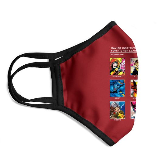 X-xavier Institute 90s Face Mask