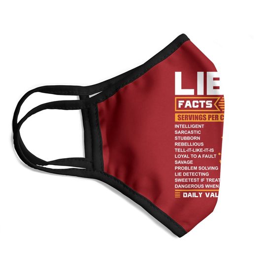 Libra Birthday Facts Face Mask