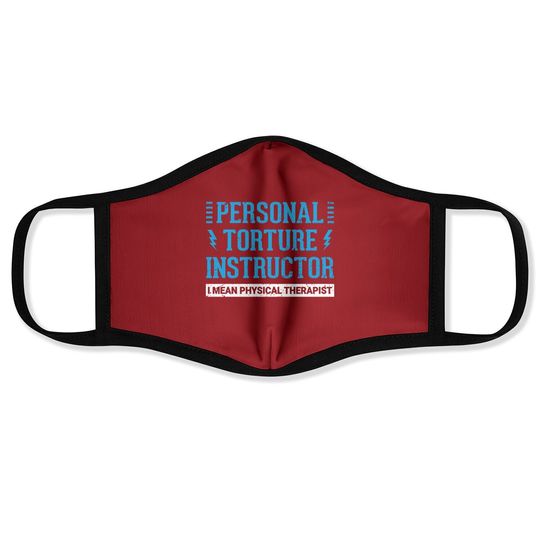 Pt Physical Therapist Gift Therapy Month Face Mask