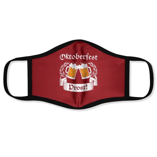 Oktoberfest Prost Face Mask German Cheers Beer Festival Face Mask