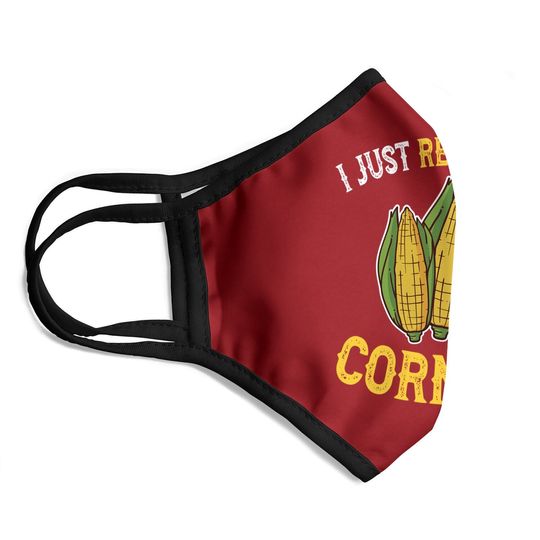 I Love Corn Ok - Corn On The Cob Face Mask