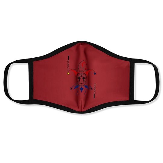 Joker Playing Card Face Mask