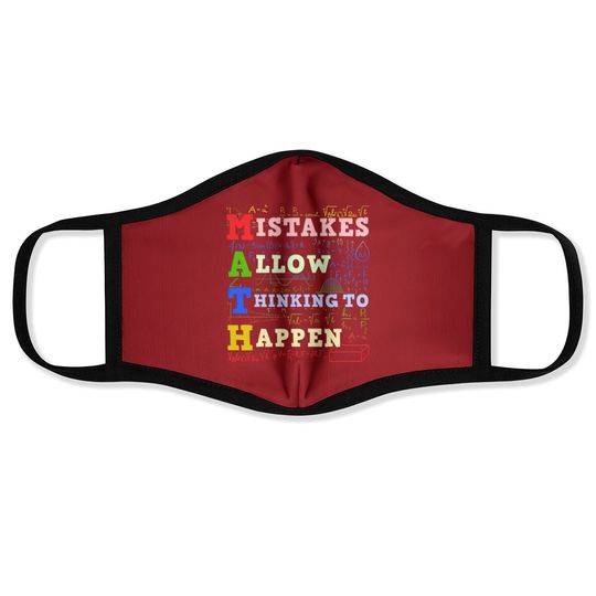 Math Teacher Math Student Mathematics Face Mask