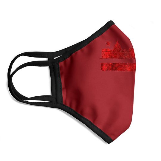 Vintage Skyline Washington Dc Flag Cities Usa Pride Face Mask