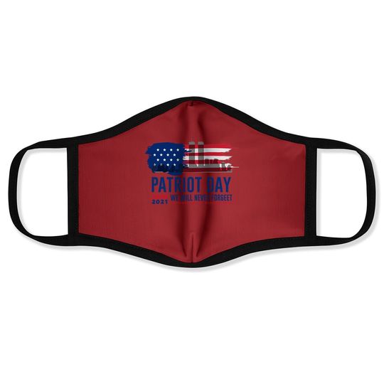 Patriot Day 20th Anniversary Never Forget Face Mask