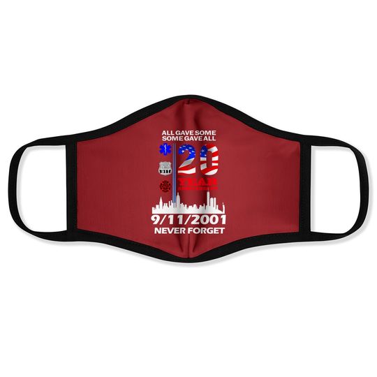 20 Years Anniversary 9 11 Never Forget National Day Face Mask