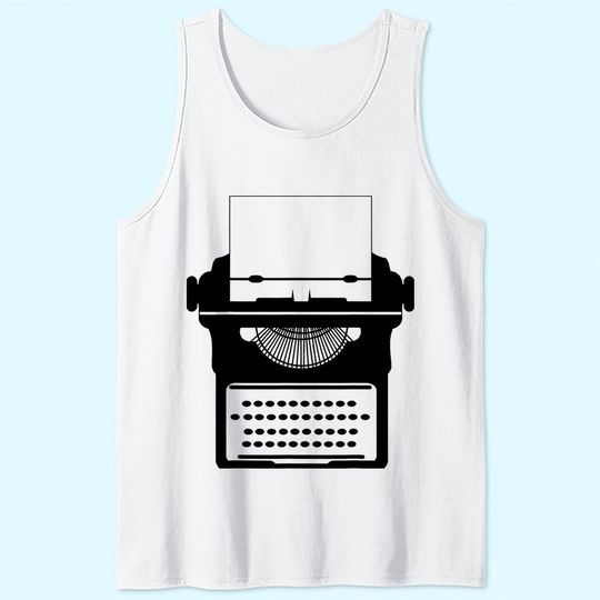 Typewriter Tank Top Cool Funny Tank Top