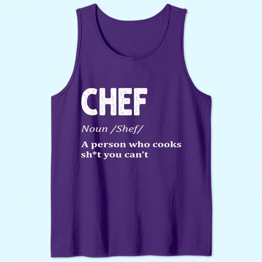 Chef Men's Tank Top Definition