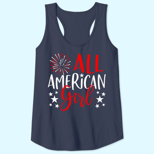 Discover Family Matching Tank Top All-American Girl TTank Top