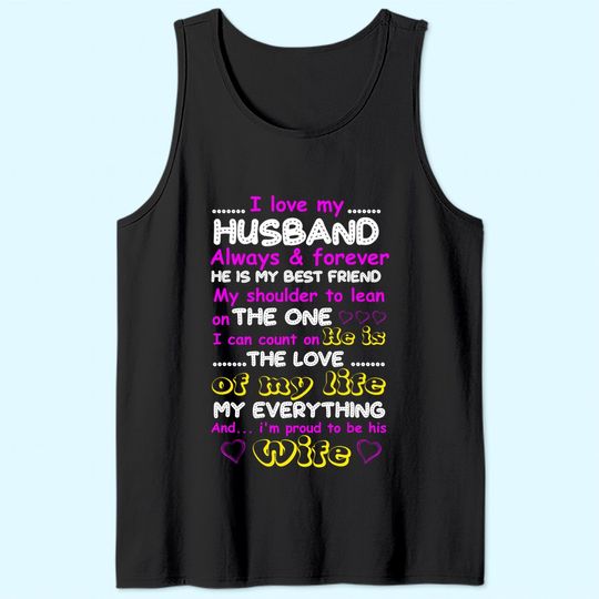 Funny I Love My Husband Forever TTank Top