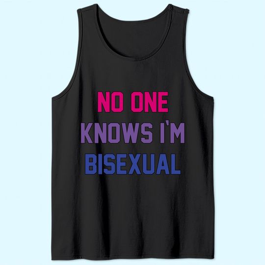 Bisexual Bi Pride Funny Gay Lesbian LGBTQ Clothing Gifts Tank Top