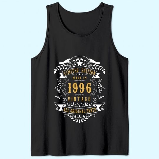 Discover 25 years old Made in 1996 25th Birthday, Anniversary Gift Tank Top