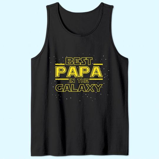 Mens Tank Top Best Papa In The Galaxy