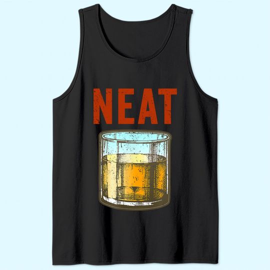 Discover Whiskey Neat Old Fashioned Scotch and Bourbon Drinkers Tank Top