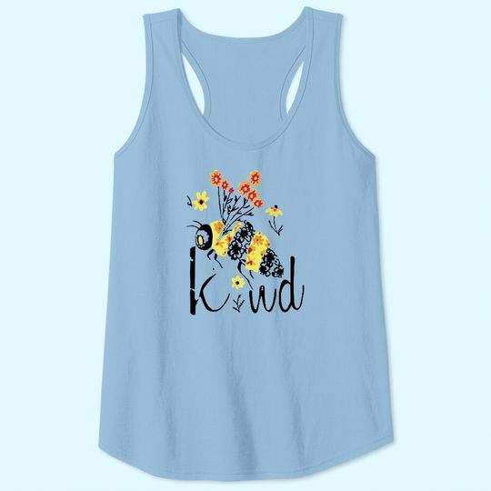 Bee Kind Graphic Floral Tank Top