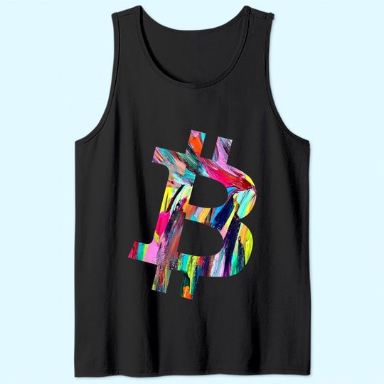 Painted Bitcoin Tank Top