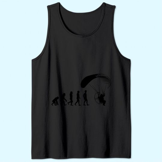 Skydive Paraglider Parachuting Skydiving Paramotor Evolution Tank Top