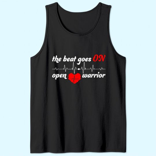 Post Heart Surgery Bypass Recovery TTank Top Open Heart Warrior