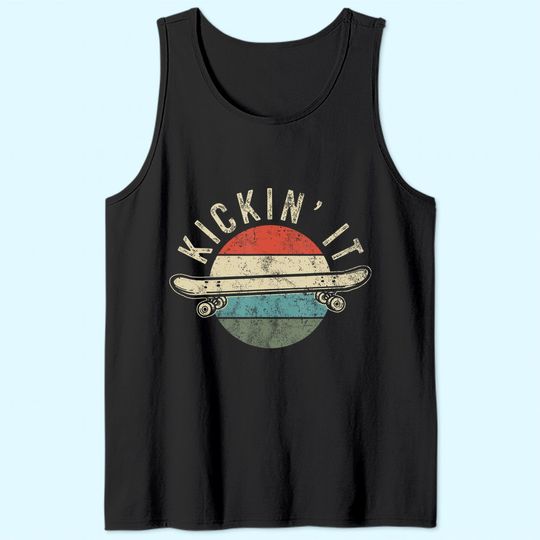Skateboard Skateboarding Gift for Skateboarder Retro Vintage Tank Top