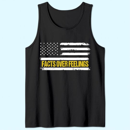 Republican Tank Top Facts Over Feelings For Conservatives