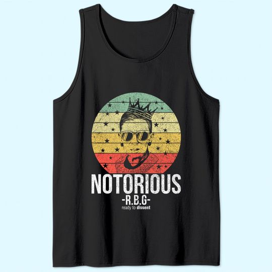 Notorious RBG Ruth Bader Ginsburg Tank Top Political Feminist Tank Top
