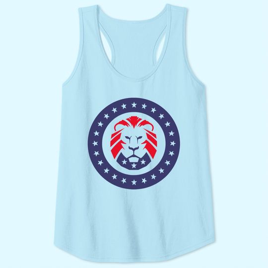 Conservative Lion Patriotic Tank Top