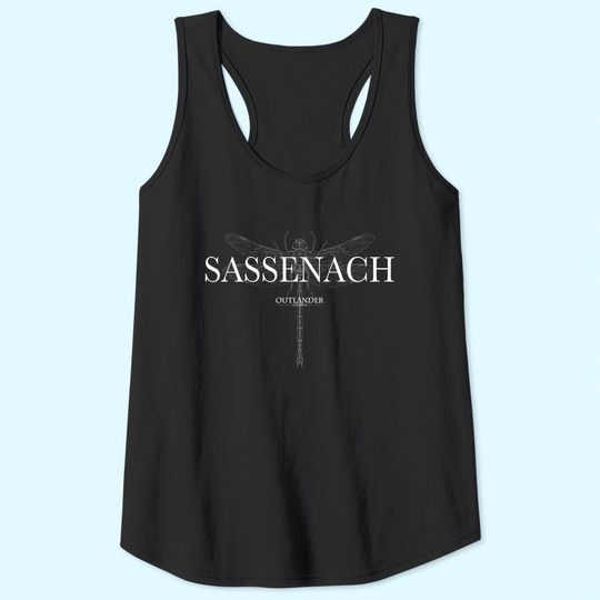 Discover Outlander Sassenach Dragon Fly Line Art Tank Top