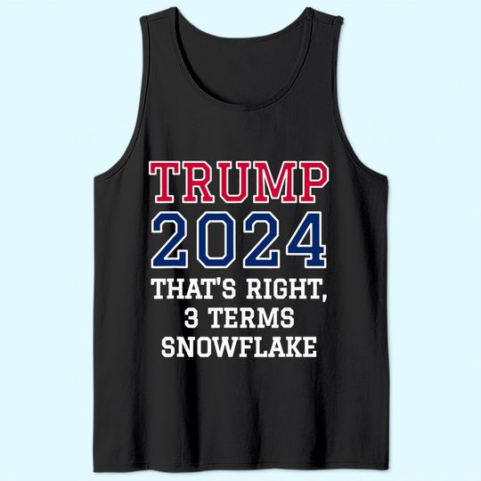 Trump Snowflake Red White & Blue Tank Top