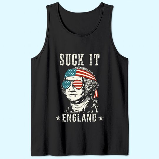 Discover Suck It England George Washington Tank Top