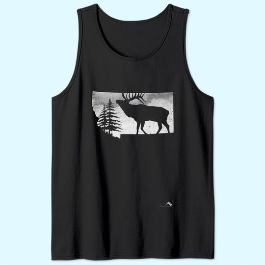 Montana Elk Hunter Tank Top