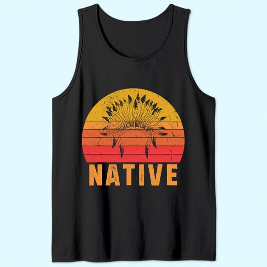 Native American Pride Vintage Native Indian Tank Top