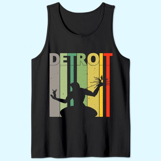 Retro Detroit Tank Top Vintage Spirit of Detroit Tank Top
