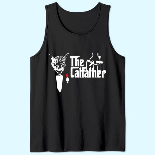 The CatFather Tank Top, Father Of Cats Tank Top, Cat Dad