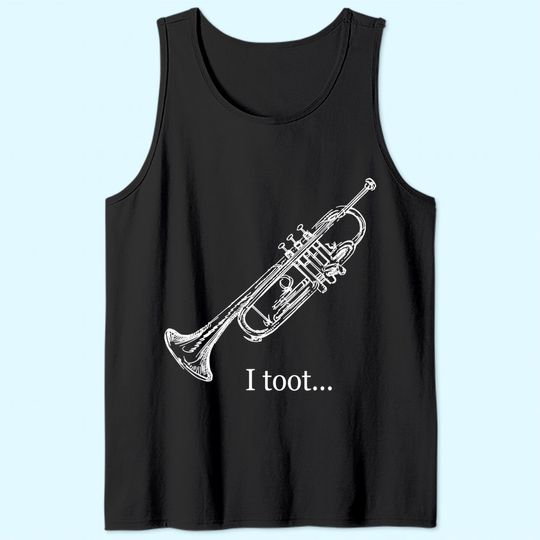 Trumpet Toot Musical Instrument Tank Top