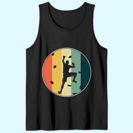 Boulderer Wall Climber Rock Climbing Bouldering Sports Tank Top