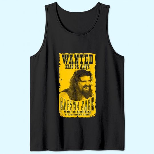 Wrestling Entertainment Cactus Jack Wanted Graphic Tank Top