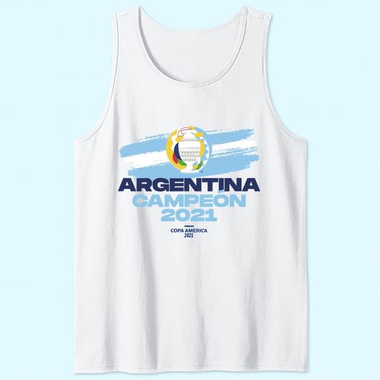 Copa America 2021 Argentina Champion Tank Top