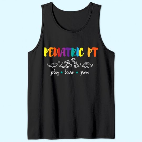 Rainbow Pediatric PT Physical Therapist Tank Top