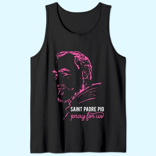 Religious Catholic St Padre Pio Of Pietrelcina Tank Top