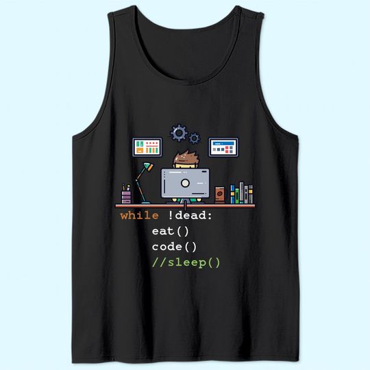 Computer Science Python Programmer Eat Code Sleep Tank Top